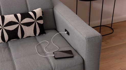 Funktion KAWOO aus Metall in Transparent KAWOO Serie 8334 - Sitzvorzug A-M-U motorisch - mit USB-Anschluss