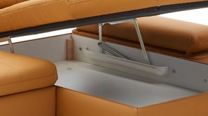 Funktion KAWOO aus Holz in Weiß KAWOO Serie Santa Lucia - Stauraum-Bettkasten aufklappbar