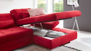 Funktion KAWOO aus Holz in Weiß KAWOO Serie Santa Lucia - Stauraum-Bettkasten aufklappbar