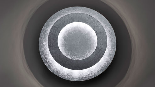 Deckenleuchte Paul neuhaus aus Metall in Silber Paul Neuhaus LED-Deckenleuchte Nevis silberfarbenes, gehämmertes Metall – Durchmesser ca. 27 cm