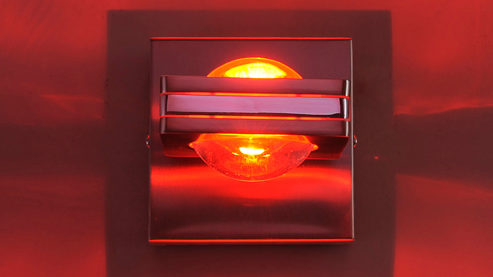 Wandleuchte Paul neuhaus aus Metall in Metallfarben Paul Neuhaus Wandleuchte Q®-FISHEYE Stahl & Glas – Breite ca. 11 cm