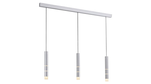 Pendelleuchte Paul neuhaus aus Metall in Aluminium NeuhausPURE® Leuchten Serie Vega alufarbenes Metall - Länge ca. 120 cm