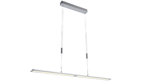 Pendelleuchte Paul neuhaus aus Metall in Metallfarben Paul Neuhaus LED-Pendelleuchte Nika Aluminium & Acrylglas – Länge ca. 100 cm