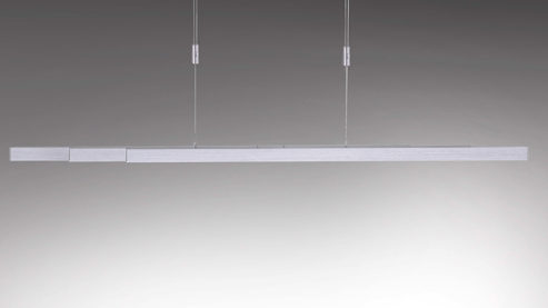 Pendelleuchte Paul neuhaus aus Metall in Metallfarben Paul Neuhaus Hängelampe Adriana aluminiumfarbener Stahl – Länge ca. 120 - 179 cm