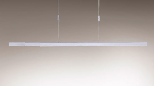 Pendelleuchte Paul neuhaus aus Metall in Metallfarben Paul Neuhaus Hängelampe Adriana aluminiumfarbener Stahl – Länge ca. 120 - 179 cm