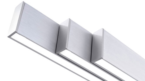 Pendelleuchte Paul neuhaus aus Metall in Metallfarben Paul Neuhaus Hängelampe Adriana aluminiumfarbener Stahl – Länge ca. 120 - 179 cm