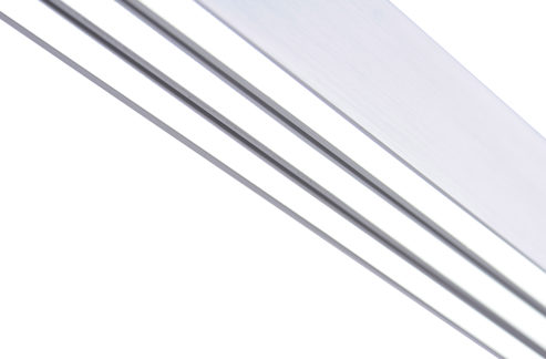 Pendelleuchte Paul neuhaus aus Metall in Metallfarben Paul Neuhaus Hängelampe Adriana aluminiumfarbener Stahl – Länge ca. 120 - 179 cm