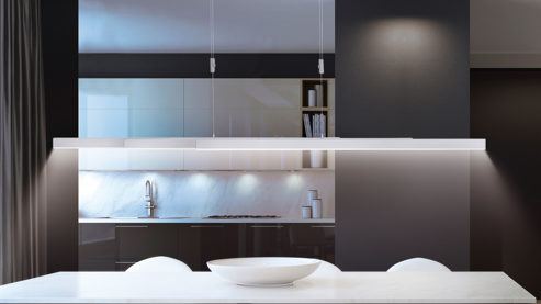 Pendelleuchte Paul neuhaus aus Metall in Metallfarben Paul Neuhaus Hängelampe Adriana aluminiumfarbener Stahl – Länge ca. 120 - 179 cm