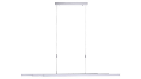 Pendelleuchte Paul neuhaus aus Metall in Metallfarben Paul Neuhaus Hängelampe Adriana aluminiumfarbener Stahl – Länge ca. 120 - 179 cm