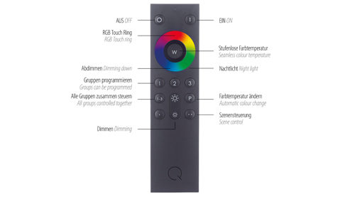 Deckenleuchte Paul neuhaus aus Metall in Metallfarben Paul Neuhaus Q®-NEVIO - Deckenlampe Stahl & weißes Acrylglas – Durchmesser ca. 56 cm