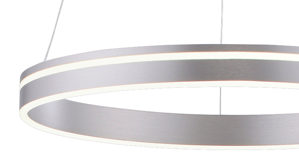 Pendelleuchte Paul neuhaus aus Metall in Metallfarben Paul Neuhaus Q®-VITO - Hängelampe Edelstahl – Durchmesser ca. 59 cm