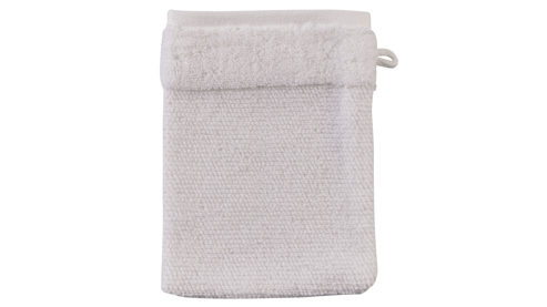 Waschhandschuh Interliving aus Naturfaser in Weiß Interliving Handtuch Serie 9108 - Waschhandschuh weiße Baumwolle  - ca. 16 x 20 cm