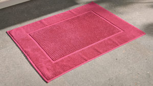 Badematte / Badeteppich Interliving aus Naturfaser in Pink Interliving Handtuch Serie 9108 - Badvorleger pinke Baumwolle  - ca. 60 x 80 cm