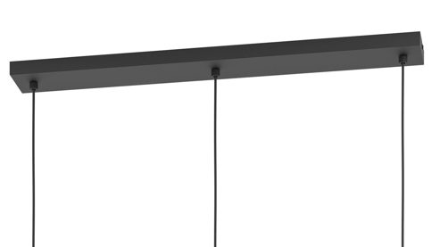 Pendelleuchte Eglo aus Textil in Weiß EGLO Hängeleuchte Febres Weiß & Schwarz - Länge ca. 110 cm