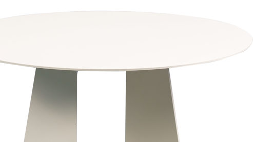 Couchtisch M2 kollektion aus Metall in Weiß Beistelltisch Freddy 2 Cremeweiß - ca. 45 x 45 cm