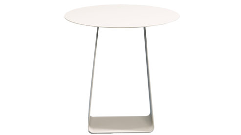 Couchtisch M2 kollektion aus Metall in Weiß Beistelltisch Freddy 2 Cremeweiß - ca. 45 x 45 cm