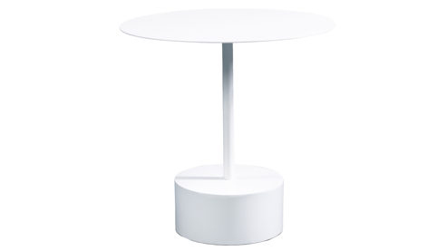 Beistelltisch M2 kollektion aus Metall in Weiß Beistelltisch Teddy 1 Weiß - ca. 50 x 50 cm