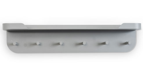 Wandgarderobe M2 kollektion aus Metall in Grau Wandgarderobe Jil 1 Grau – sechs Haken, Länge ca. 70 cm