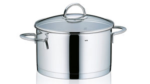 Fleischtopf Kela | keck & lang aus Metall in Edelstahl Fleischtopf Cailin Edelstahl & Klarglas - Durchmesser ca. 20 cm