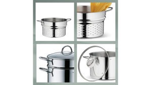 Dampftopf Kela | keck & lang aus Metall in Edelstahl Dampftopf Cailin Edelstahl & Klarglas - Durchmesser ca. 20 cm