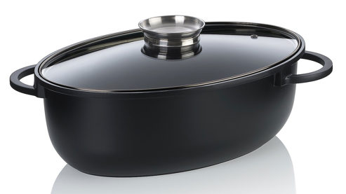 Bräter Kela | keck & lang aus Metall in Schwarz Bräter Atura Schwarz & Glas - ca. 45 x 28 cm