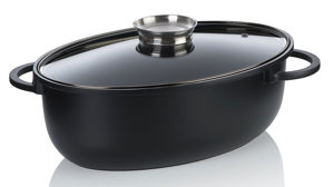 Bräter Kela | keck & lang aus Metall in Schwarz Bräter Atura Schwarz & Glas - ca. 45 x 28 cm