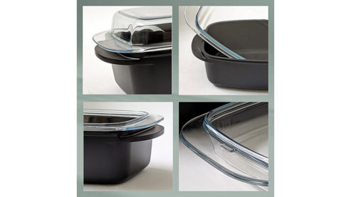 Bräter Kela | keck & lang aus Metall in Schwarz Bräter Atura Schwarz & Glas - ca. 40 x 23 cm