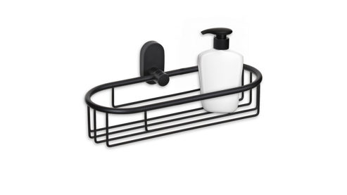 Duschablage Kela | keck & lang aus Metall in Schwarz kela Duchablage Alessio Schwarz - ca. 26 x 10 cm