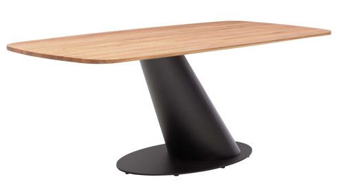 Esstisch Interliving aus Holz in Holzfarben Interliving Esszimmer Serie 5121 – Esstisch Charakter-Eiche & schwarzes Metall – ca. 200 x 100 cm