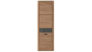 Garderoben-Set Interliving aus Holz in Holzfarben Interliving Garderoben Serie 6014 - Set 80 Wildeiche & Granitfurnier - fünfteilig
