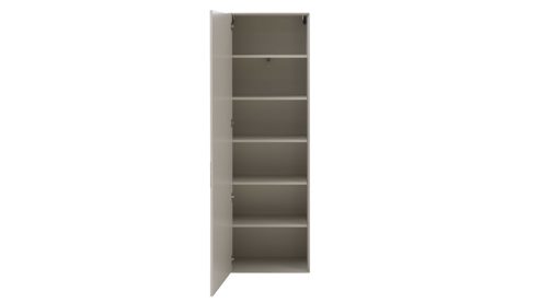 Garderobenschrank Interliving aus Holz in Weiß Interliving Garderoben Serie 6013 - Garderobenschrank Sahara Creme & Granitfurnier - eine Tür, Höhe ca. 180 cm