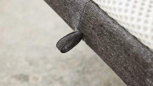 Schlafsofa Interliving aus Stoff in Anthrazit Interliving Schlafsofa Serie 4700 - Schlafsofa 160LÄ anthrazitfarbener Bezug Balu & Aluminiumfüße - Breite ca. 228 cm