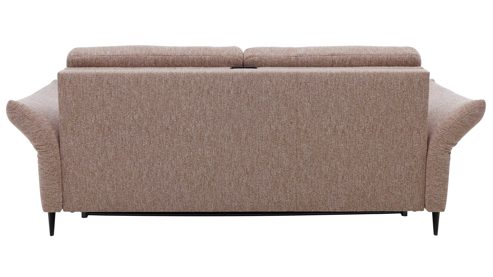 Schlafsofa Interliving aus Stoff in Rosa Interliving Schlafsofa Serie 4700 - Schlafsofa sienafarbener Webstoff Loft & schwarze Aluminiumfüße - Breite ca. 208 cm