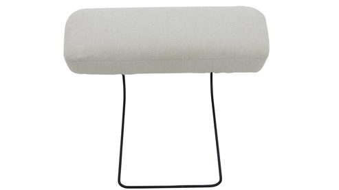 Kopfstütze Interliving aus Stoff in Weiß Interliving Schlafsofa Serie 4700 - Kopfstütze naturweißes Flachgewebe Cyber