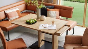 Auszugtisch Interliving aus Holz in Holzfarben Interliving Esszimmer Serie 5505 - Ausziehtisch Artisaneiche & Schwarz - ca. 130 - 178 x 90 cm