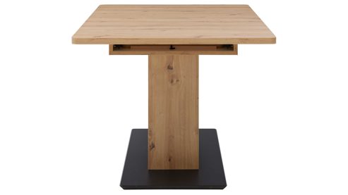 Auszugtisch Interliving aus Holz in Holzfarben Interliving Esszimmer Serie 5505 - Ausziehtisch Artisaneiche & Schwarz - ca. 130 - 178 x 90 cm
