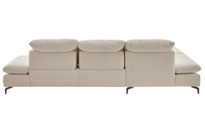 Ecksofa W.schillig i. i. aus Stoff in Beige W.SCHILLIG Polsterserie Select Venus plus - Ecksofa mit Sitztiefenverstellung ivoryfarbener Jacquard Bezug O10_43 - Stellfläche ca. 198 x 314 cm