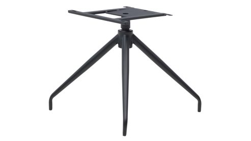 Vierfußstuhl Interliving aus Kunstfaser in Dunkelgrau Interliving Esszimmer Serie 5122 – Polsterstuhl 38FIX onyxfarbene Mikrofaser & mattschwarzes Metall