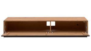 Wohnwand Interliving aus Holz in Holzfarben Interliving Wohnzimmer Serie 2033 - Wohnwand Asteiche - dreiteilig, Breite ca. 303 cm