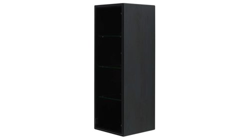 Wohnwand Interliving aus Holz in Holzfarben Interliving Wohnzimmer Serie 2033 - Wohnwand V12605 Asteiche - dreiteilig, Breite ca. 296 cm