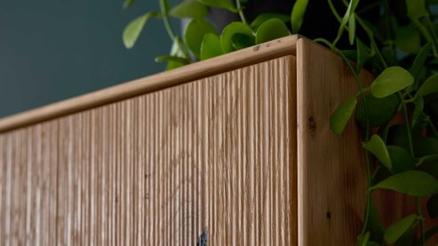 Hängeschrank Interliving aus Holz in Holzfarben Interliving Wohnzimmer Serie 2033 - Hängeschrank Asteiche - eine Tür, Breite ca. 42 cm