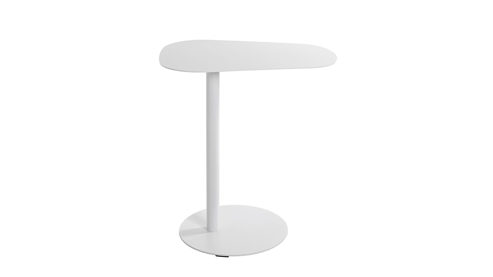 Beistelltisch Haku aus Metall in Weiß Beistelltisch Höhe ca. 60 cm - Weiß