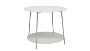 Beistelltisch Haku aus Metall in Grau Beistelltisch Grau - ca. 60 x 40 cm