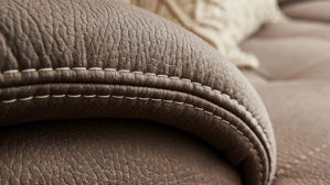 Funktionshocker modulmaster aus Stoff in Braun Modulmaster MM-PP1188 - XXL-Polsterhocker mit Funktion nougatbraune Mikrofaser Mammut & geölte Wildeiche - ca. 130 x 65 cm