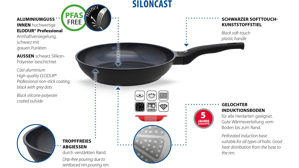 Bratpfanne Elo® aus Metall in Schwarz ELO® Bratpfanne Siloncast Aluguss – Durchmesser ca. 24 cm