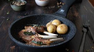 Bratpfanne Elo® aus Metall in Schwarz ELO® Bratpfanne Siloncast Aluguss – Durchmesser ca. 28 cm