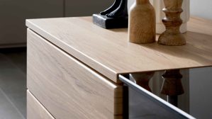 Wohnwand Interliving aus Holz in Holzfarben Interliving Wohnzimmer Serie 2031 - Wohnwand Risseiche - Länge ca. 257 cm