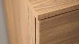 Wohnwand Interliving aus Holz in Holzfarben Interliving Wohnzimmer Serie 2032 - Wohnwand Risseiche - Länge ca. 330 cm