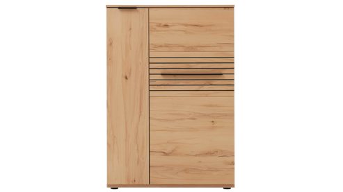 Highboard Interliving aus Holz in Holzfarben Interliving Wohnzimmer Serie 2032 - Highboard B090.122 Risseiche - zwei Türen, Breite ca. 90 cm