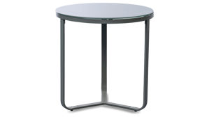 Couchtisch M2 kollektion aus Glas in Grau Couchtisch Boston 1 Grau - Durchmesser ca. 50 cm